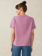 Sunwashed Regenerative Essential Tee - Weathered Orchid