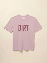 DIRT Sunwashed Regenerative Cotton Tee - Vista Plum