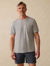 Sunwashed Regenerative Pocket Tee - Lakeshore Grey