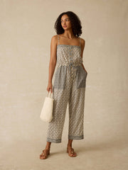 Sunwashed Macrame Crossbody - Cream