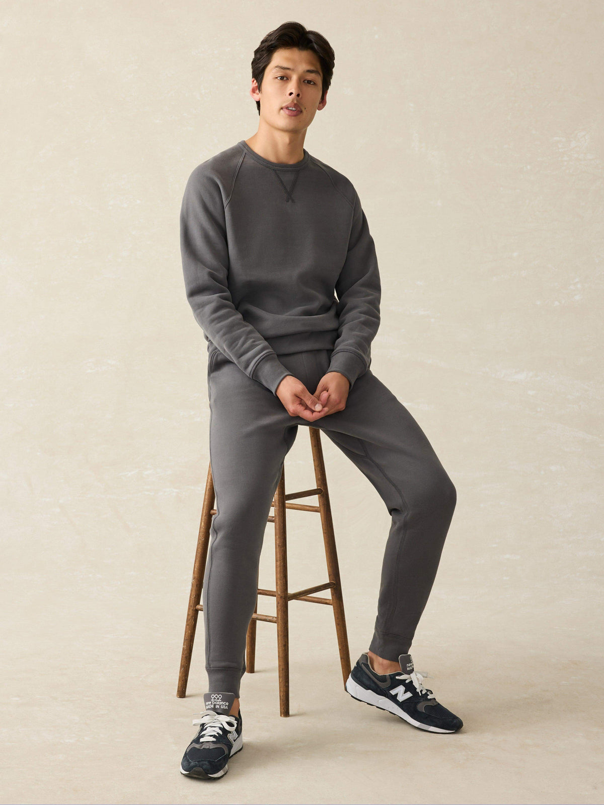 High Standard Fleece Crewneck - Mountain Black