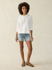 Sunwashed Midweight Organic Hoodie - White