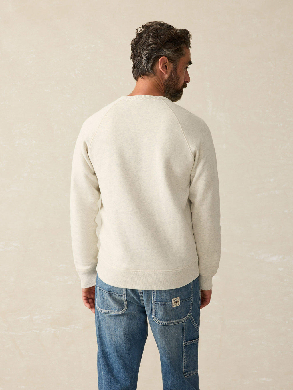 High Standard Fleece Crewneck - Antique Ivory Heather