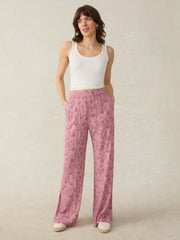 Cabana Pant - Dusty Rose Banana Leaf