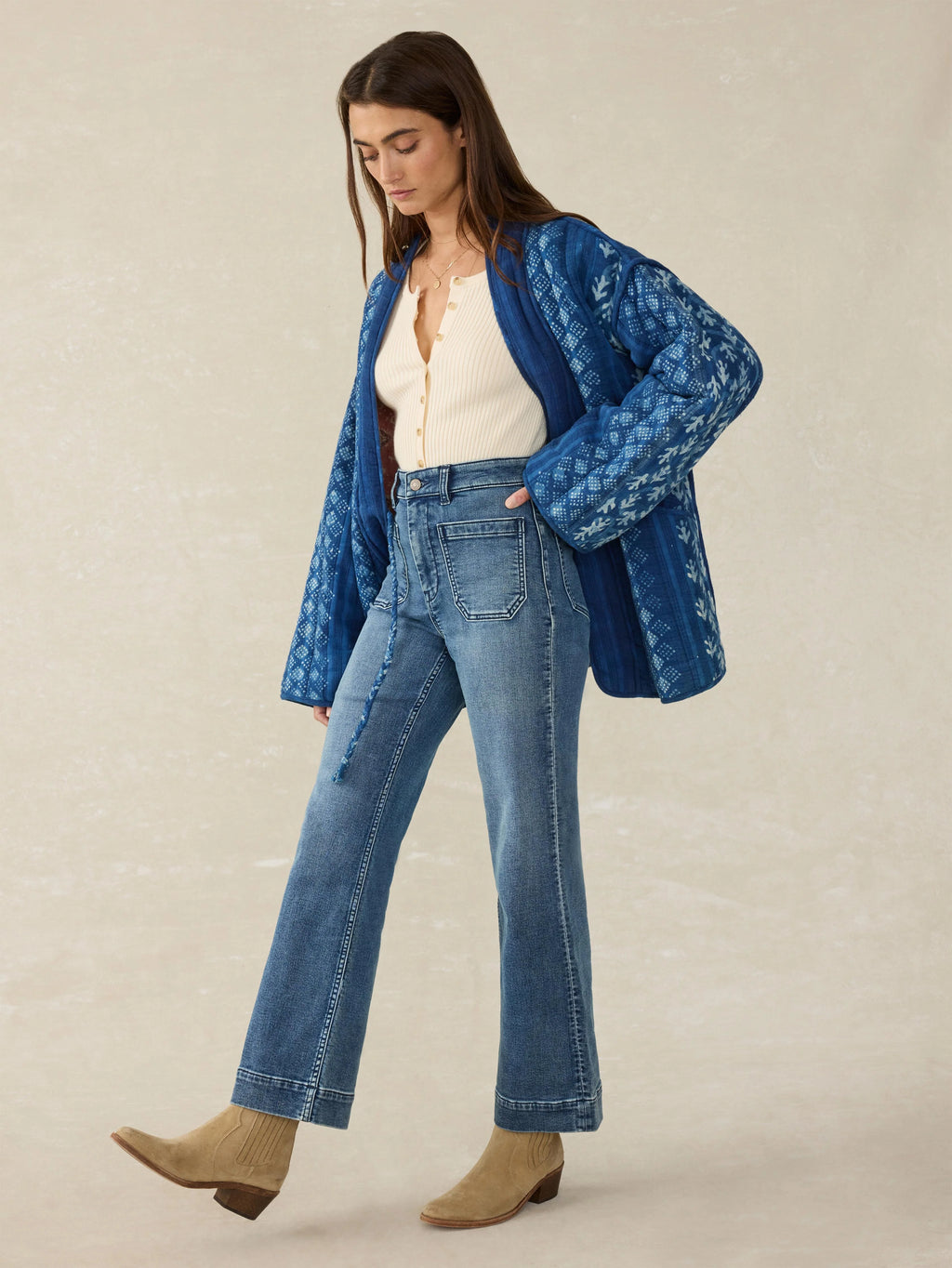 Sun Valley Quilted Jacket - Indigo Valley