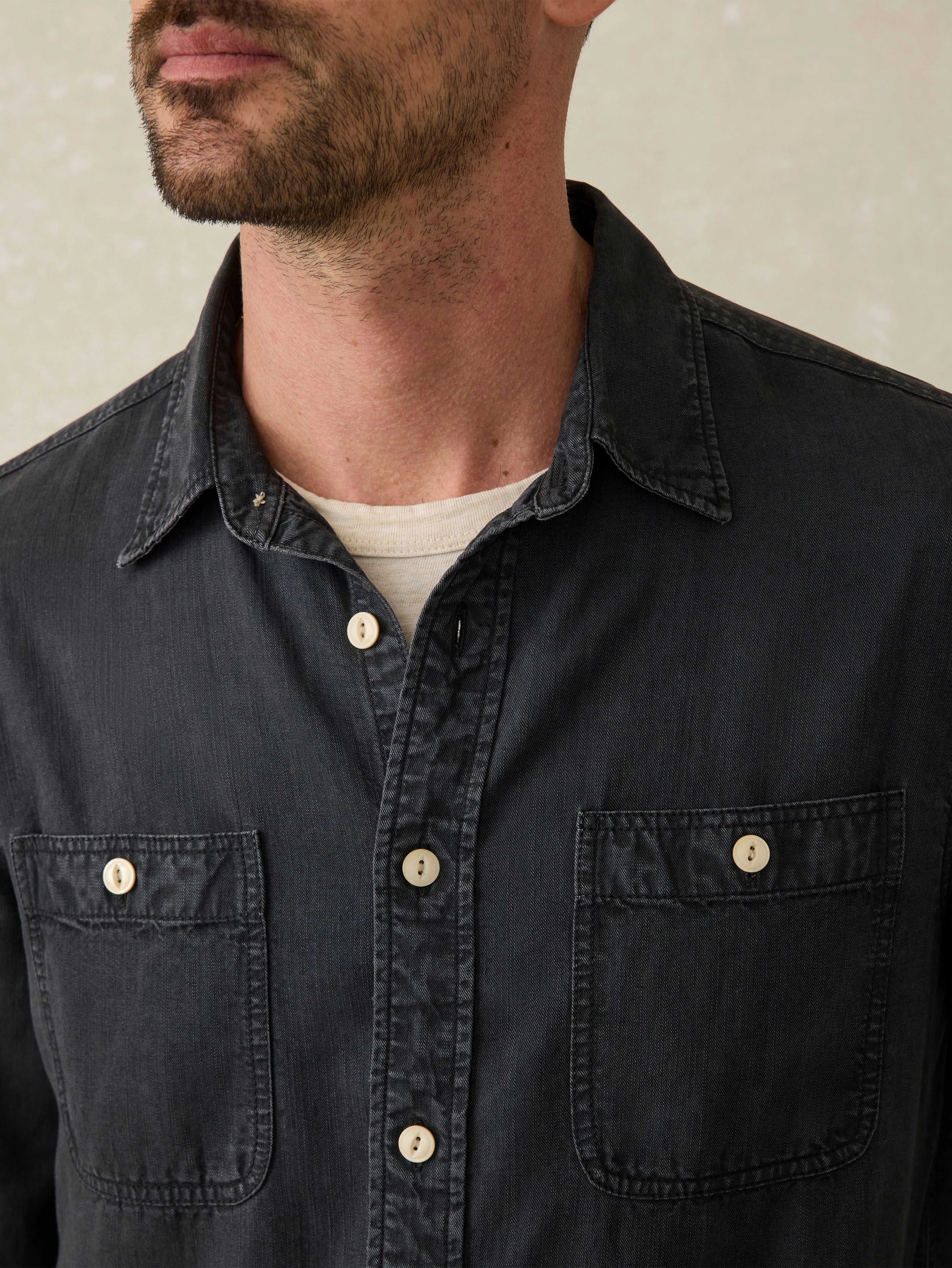 Tried \u0026 True Chambray Workshirt - Durango Black