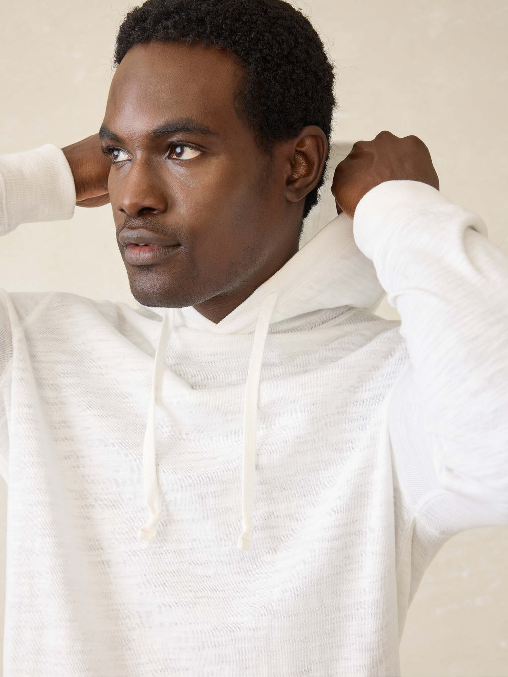 Sunwashed Slub Hoodie (Tall) - White