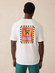 Surf Ghana Short Sleeve Flag Graphic Tee - White