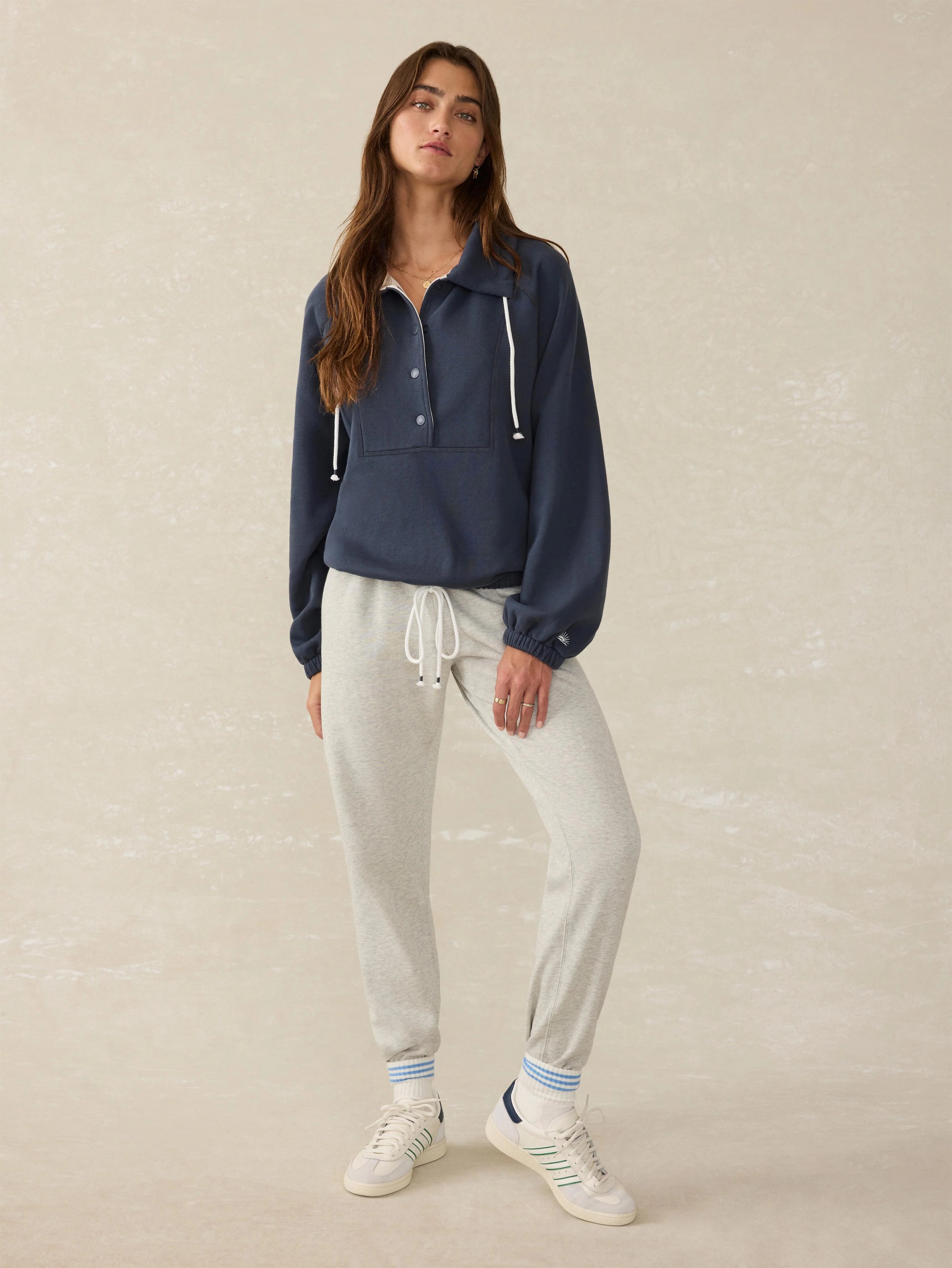 High Standard Fleece Anorak - Blue Nights