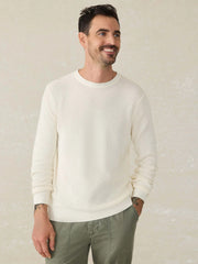 Sunwashed Crewneck Sweater - White Shell