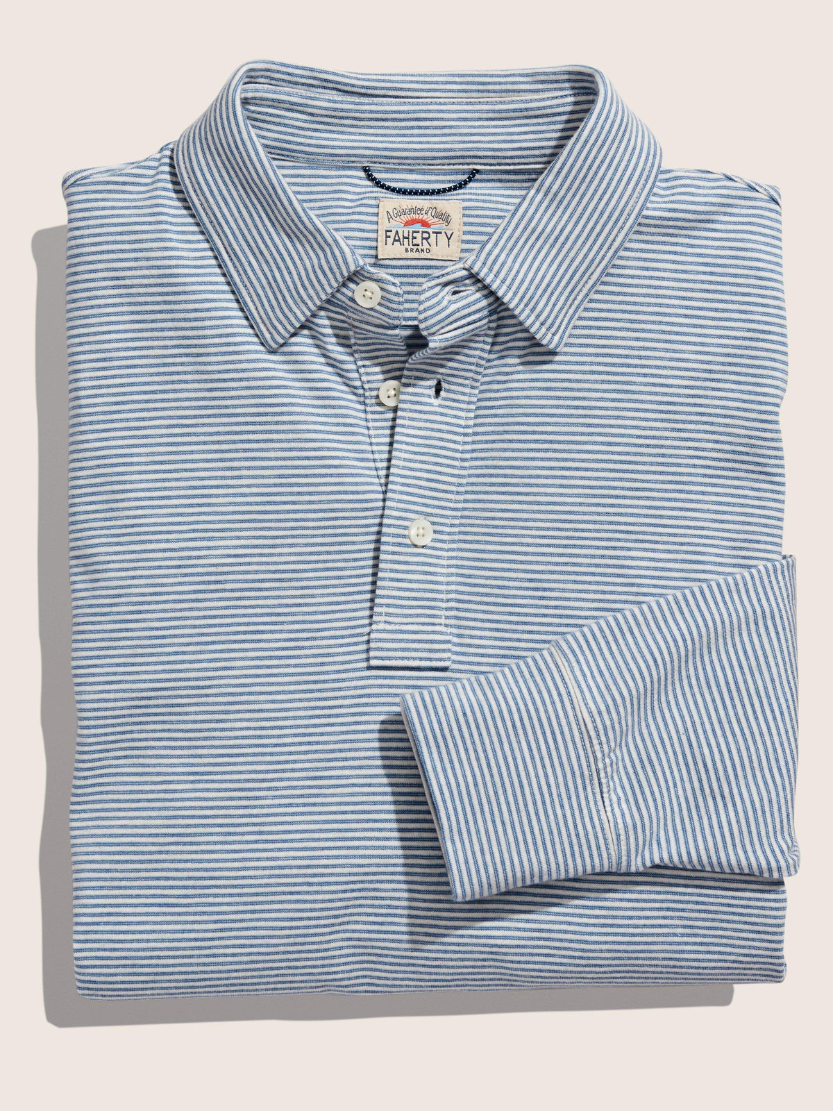 Movement™ Long-Sleeve Polo - Madaket Stripe