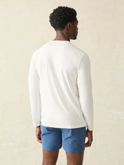 Shorelite Long-Sleeve Tech Tee - White Surf Stripe