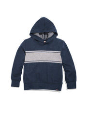 Kids Legend™ Sweater Hoodie - Brighton Navy Surf Stripe