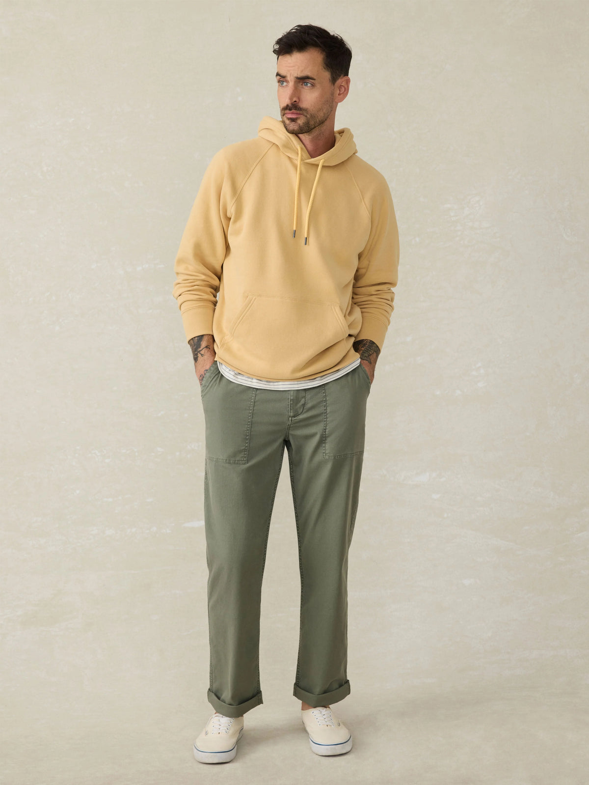 High Standard Fleece Hoodie - Sun Yellow