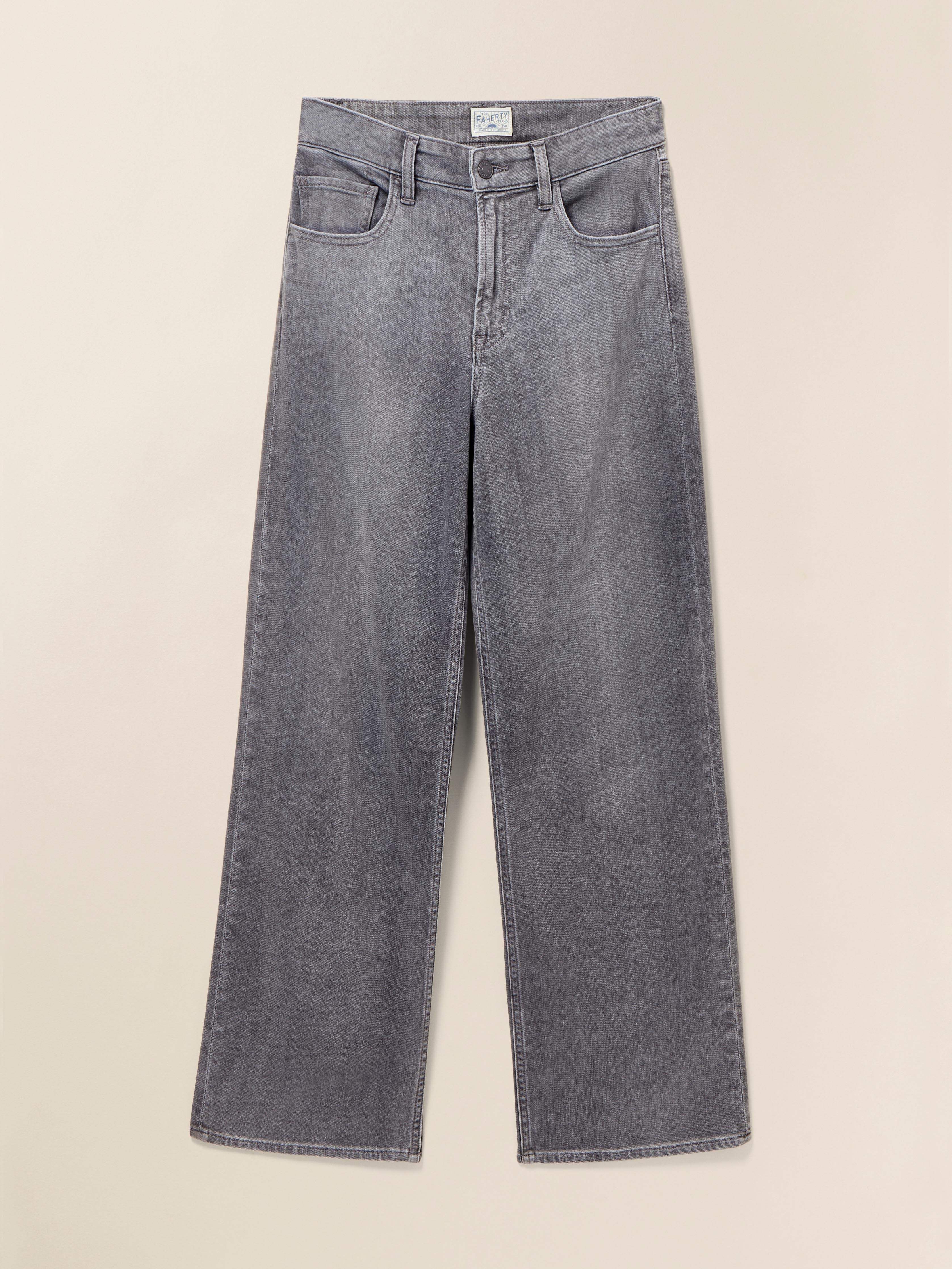 Dream Jean Wide Leg - Ash Grey Wash