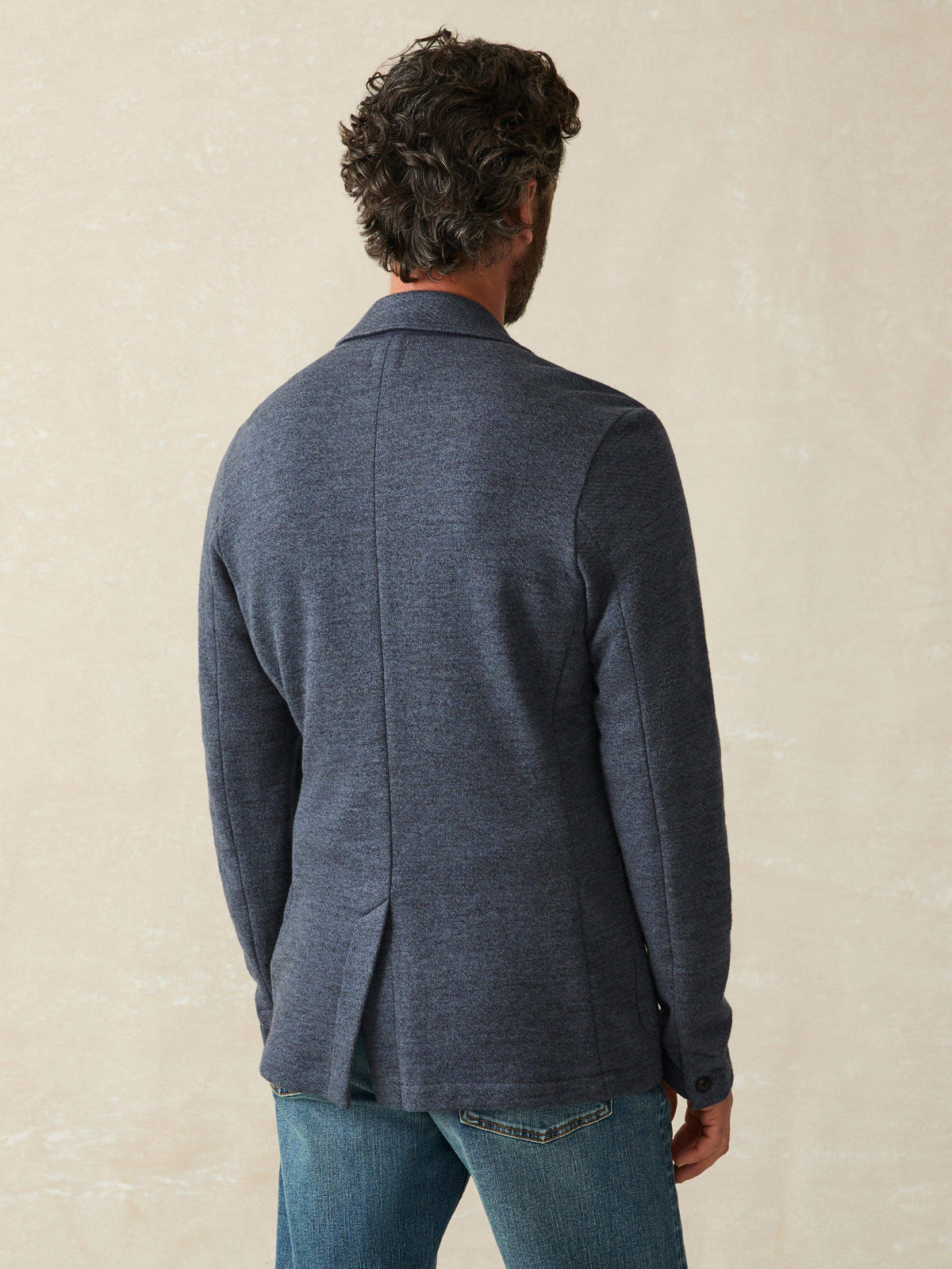 Inlet Knit Blazer (Tall) - Deep Navy Melange