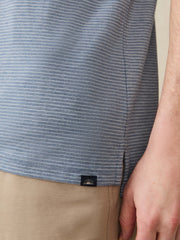 Short-Sleeve Movement™ Polo Shirt - Azure Beach Stripe
