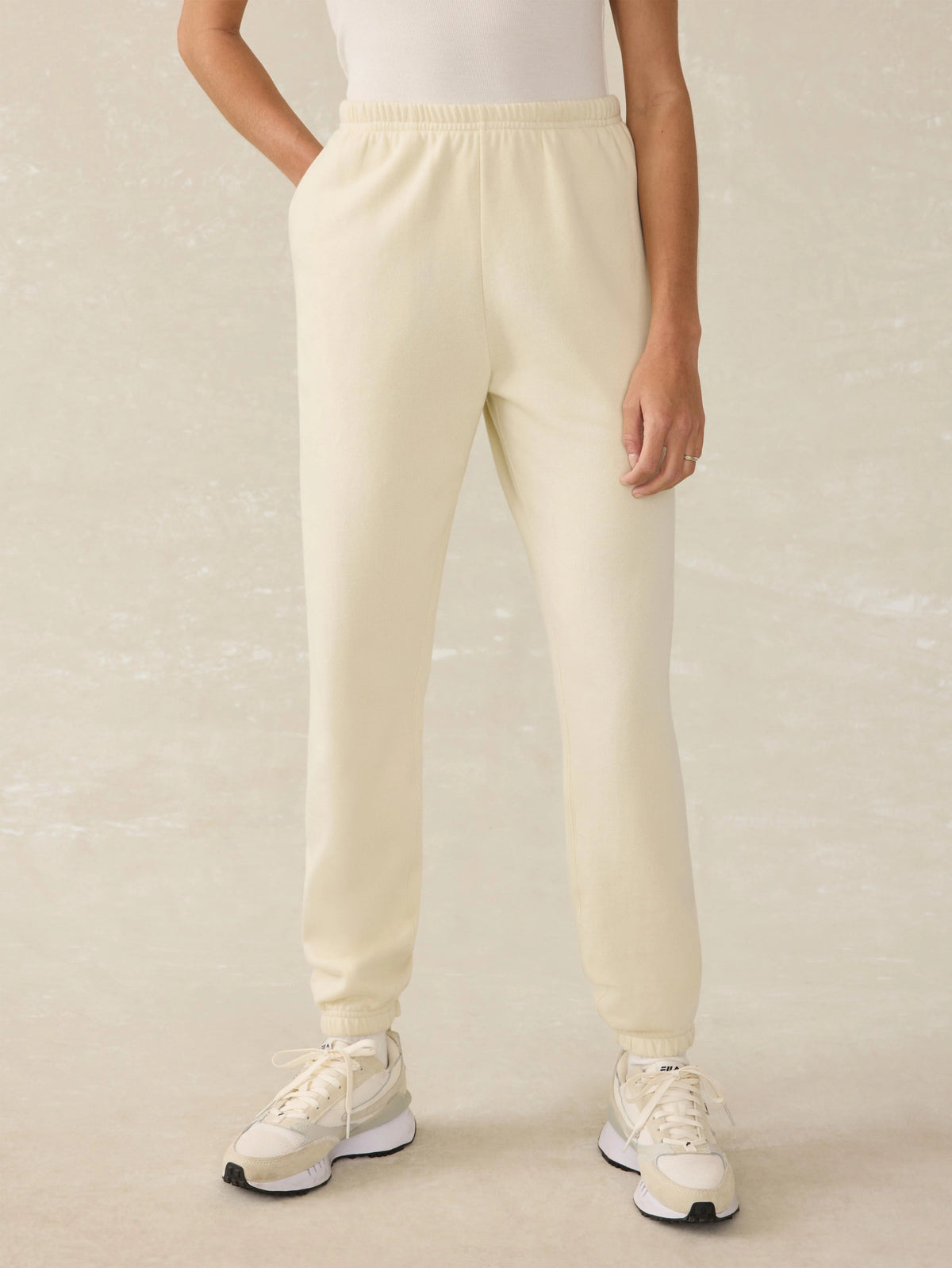 High Standard Fleece Sweatpant - Lemon Sorbet