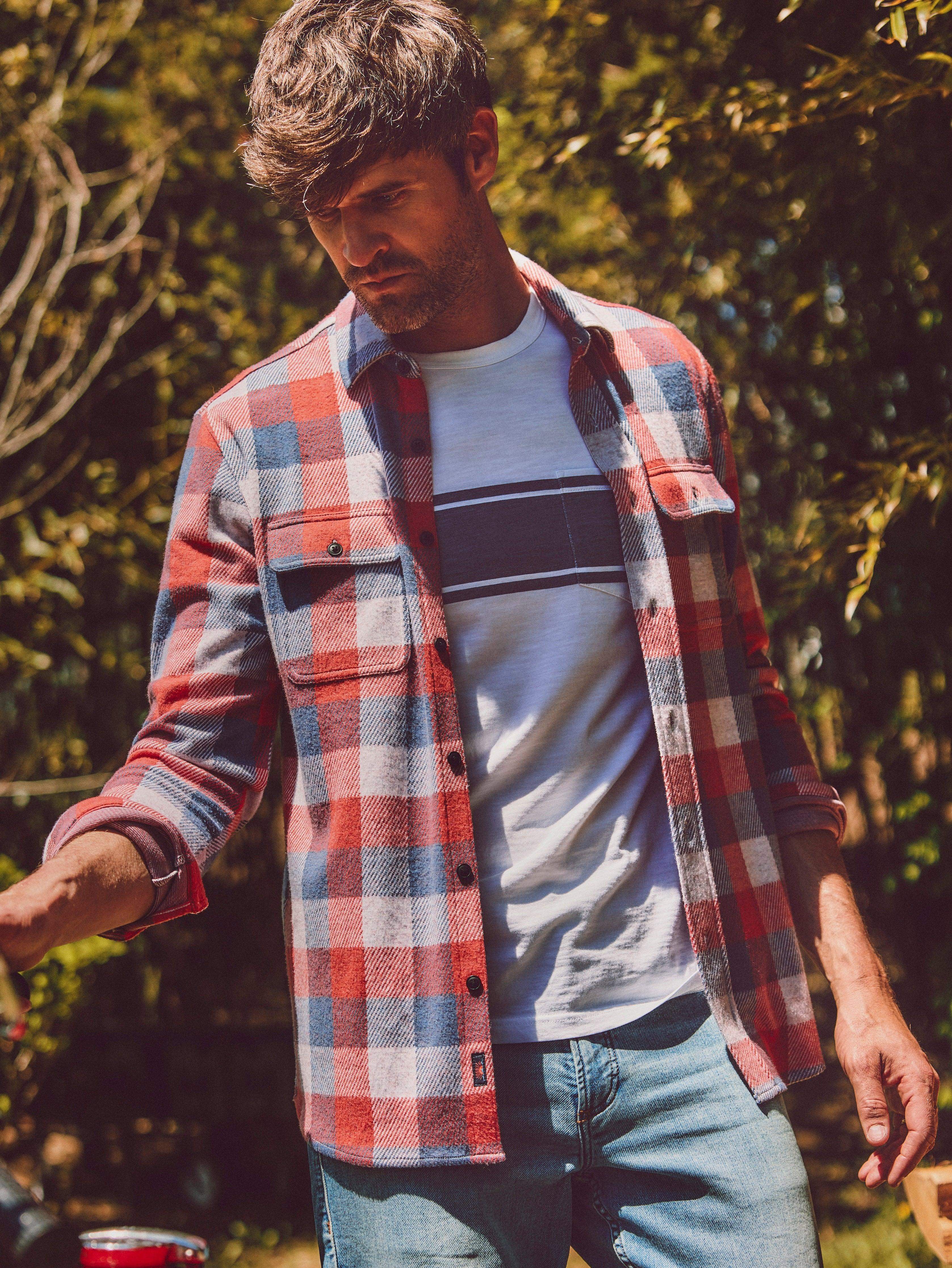 Legend™ Sweater Shirt (Tall) - Cherry Blue Buffalo