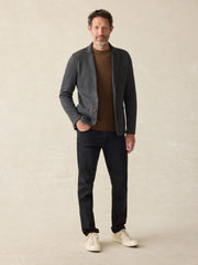 Inlet Knit Blazer - Black Sky Melange