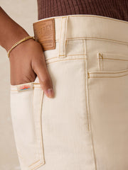 Organic Cotton Denim Short - White Sand Wash
