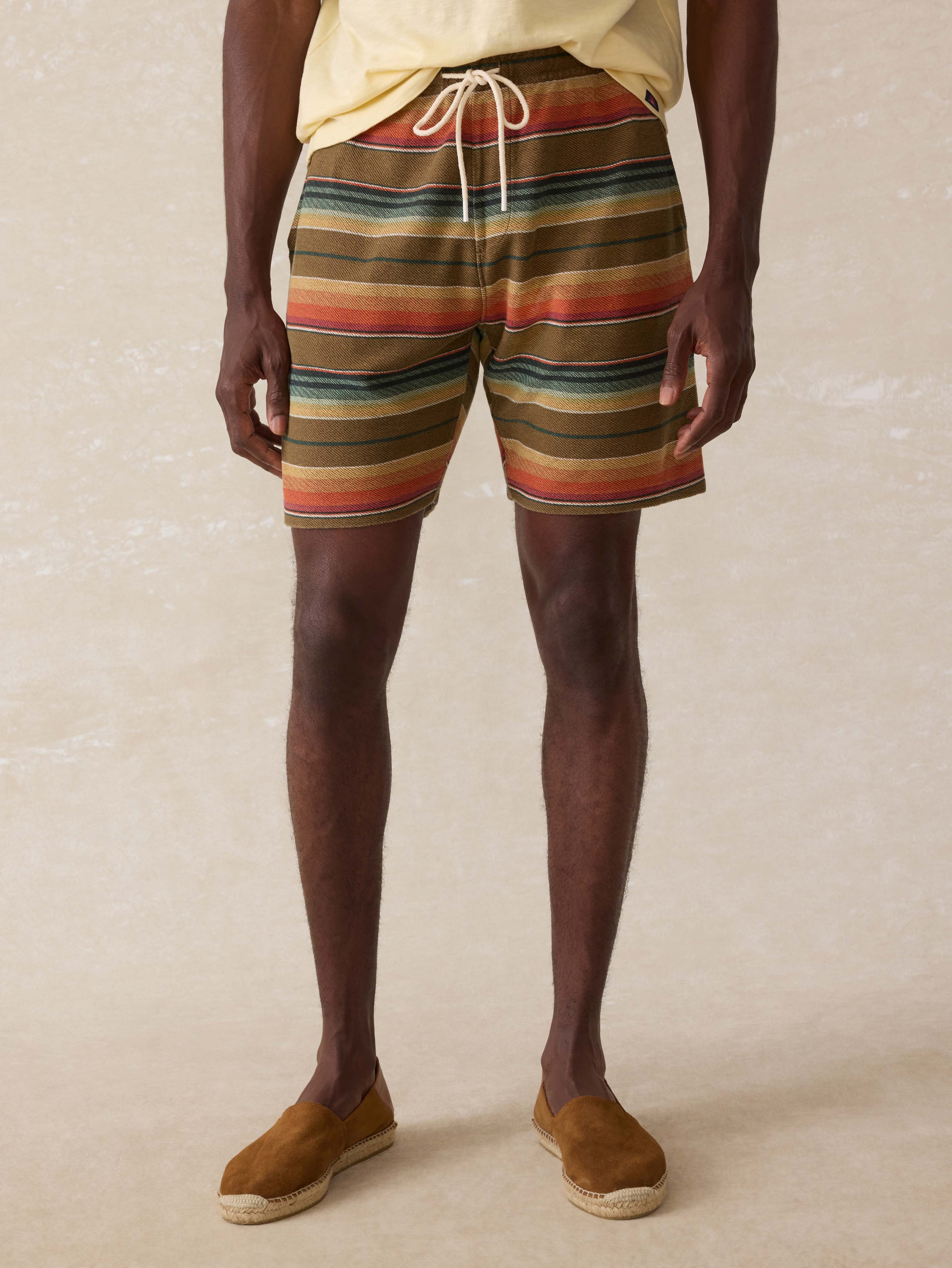 Novelty Knit Short - Cannon Beach Stripe