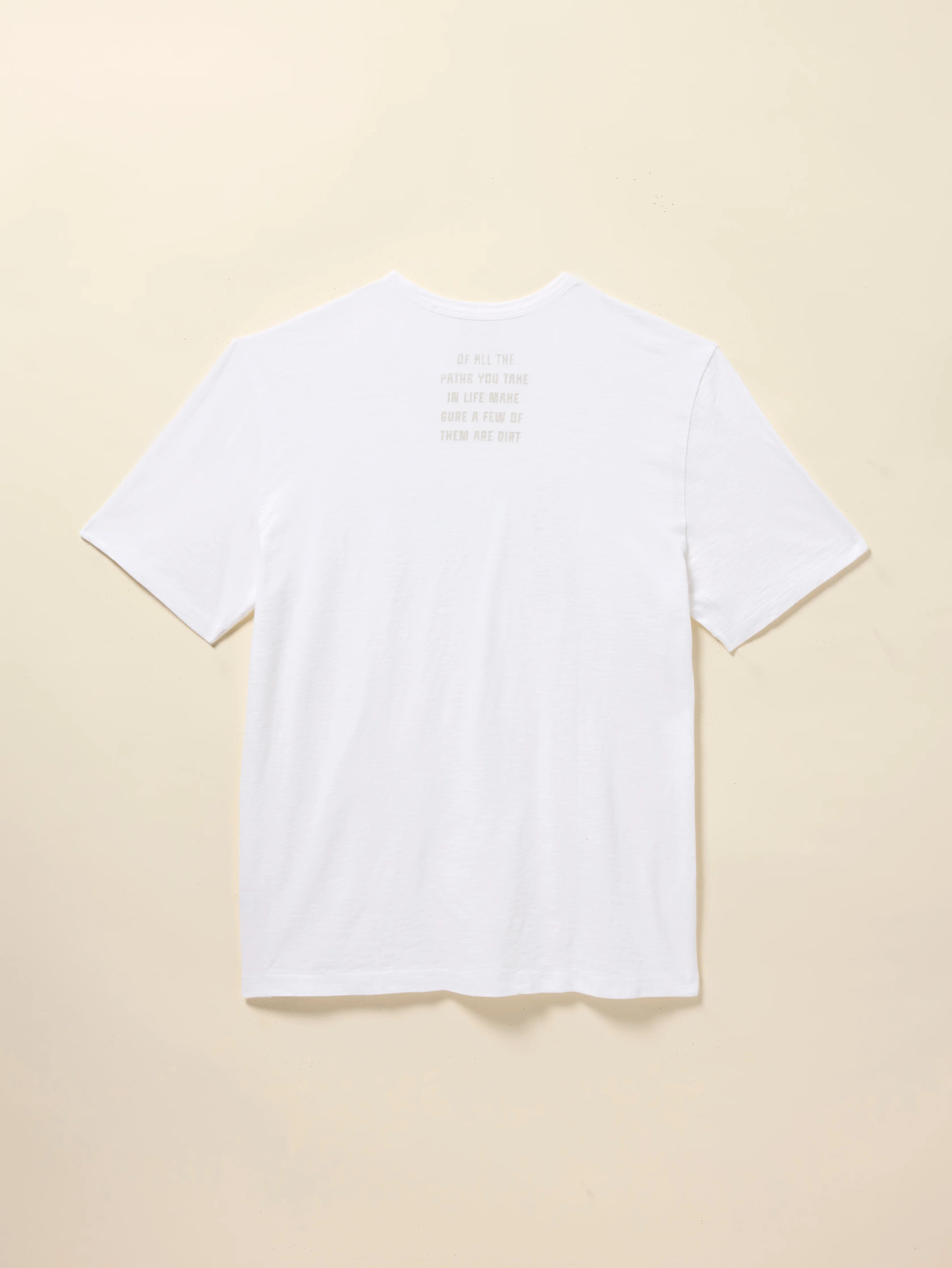 DIRT Sunwashed Regenerative Cotton Tee - White