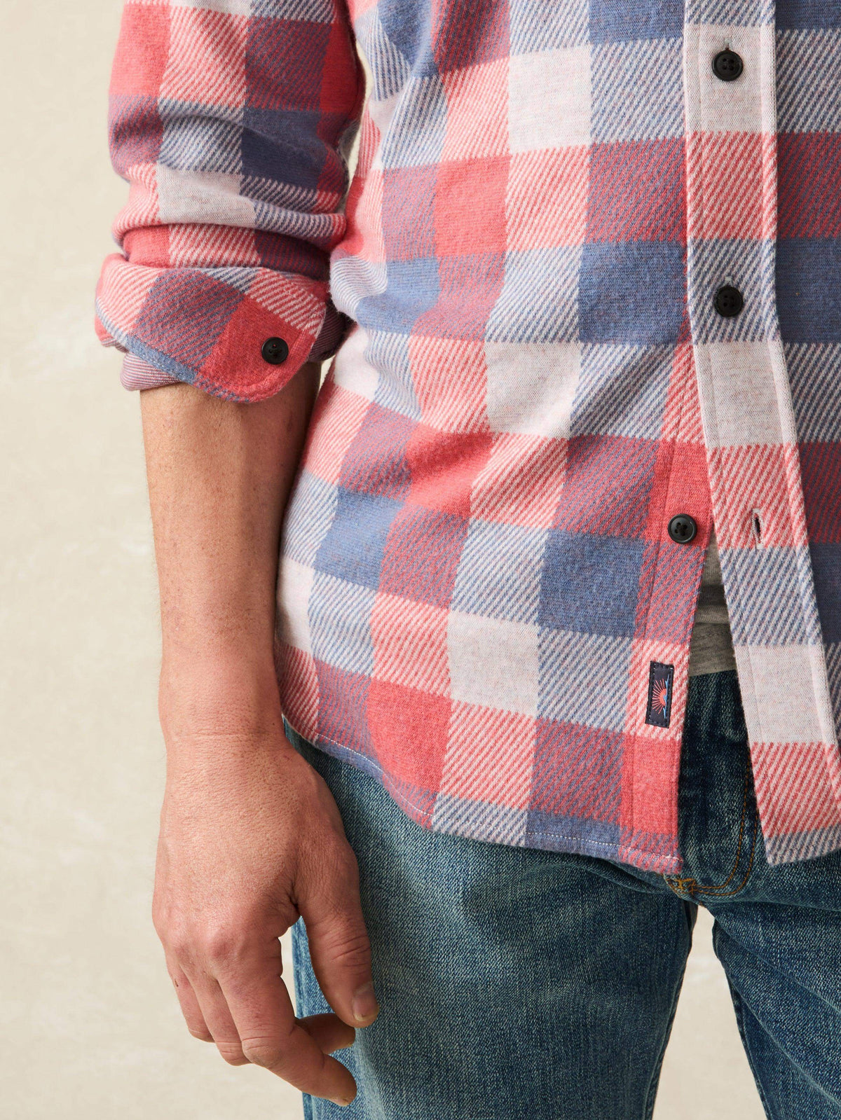 Legend™ Sweater Shirt (Tall) - Cherry Blue Buffalo