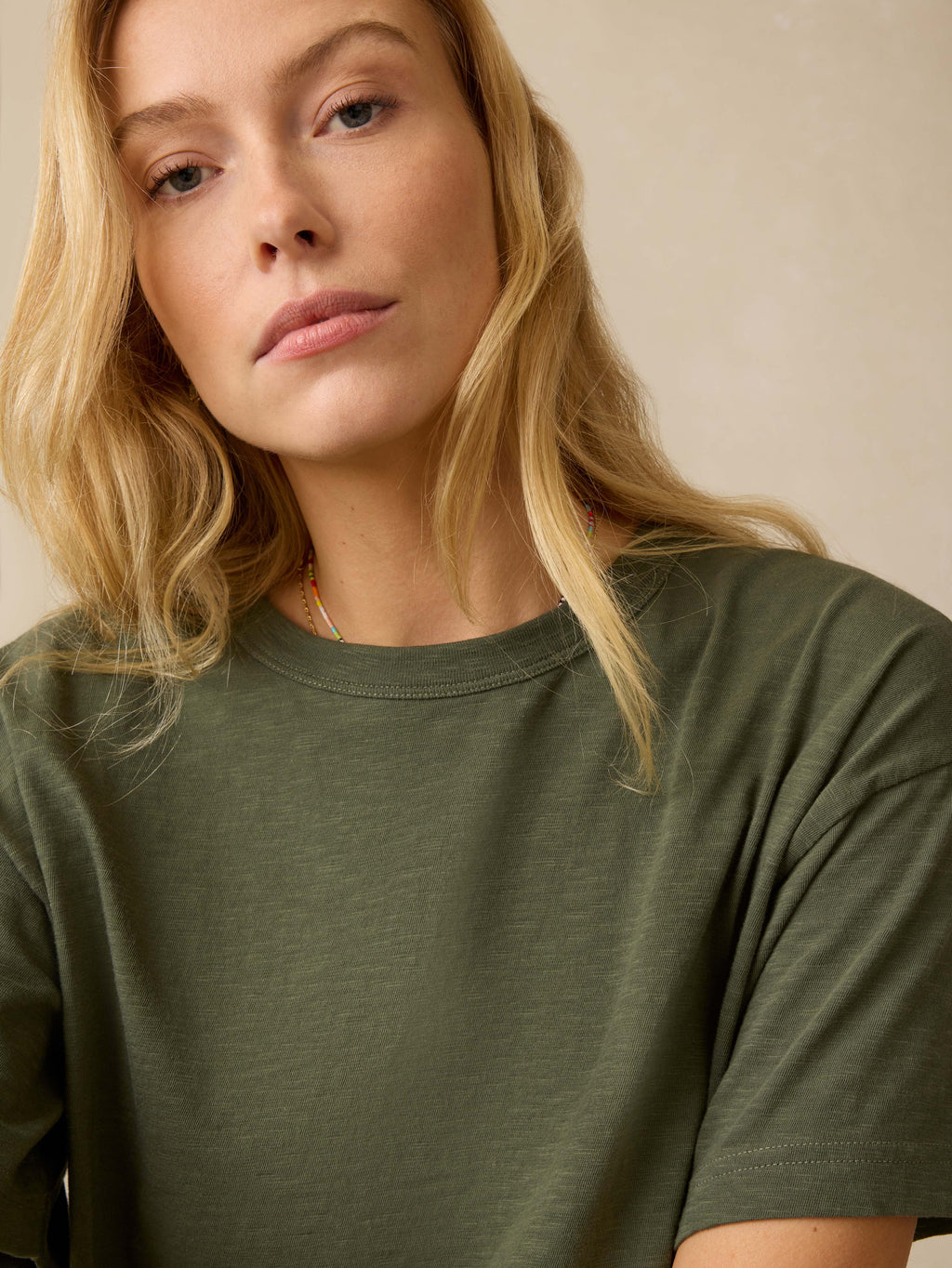 Sunwashed Regenerative Vintage Tee - Thyme
