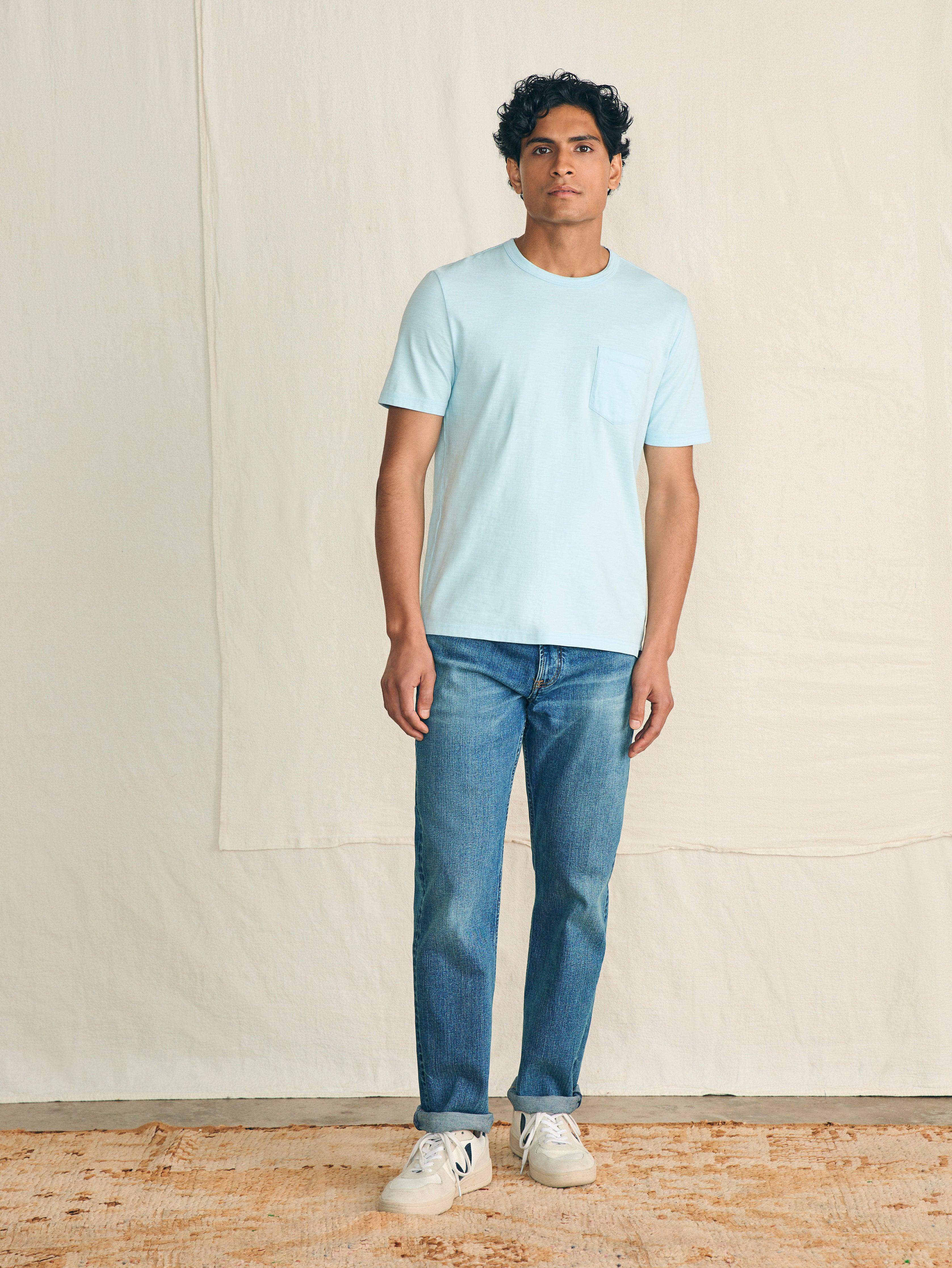 Sunwashed Pocket Tee - Blue Oasis