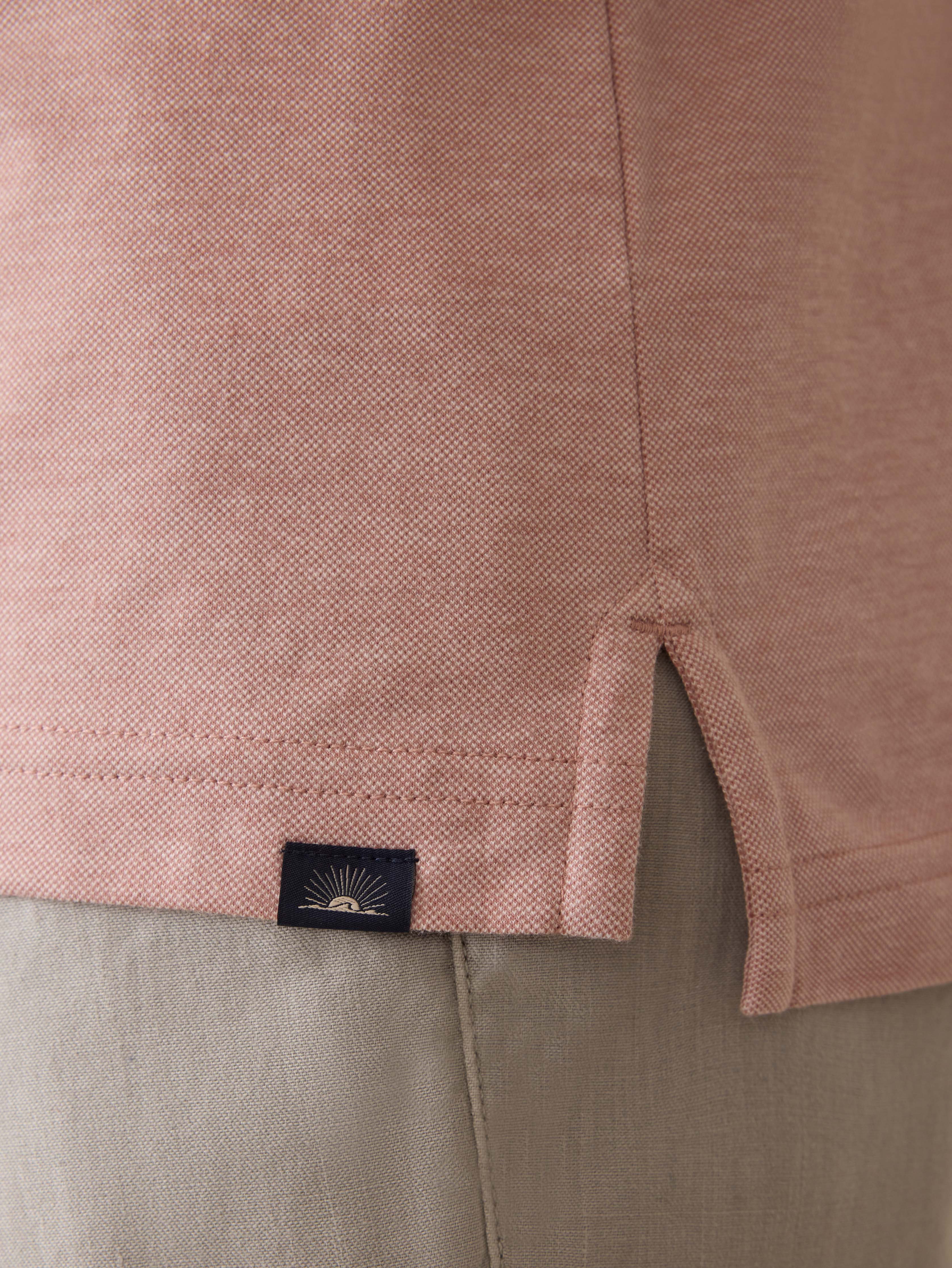 Short-Sleeve Movement Pique Polo - Sedona Melange