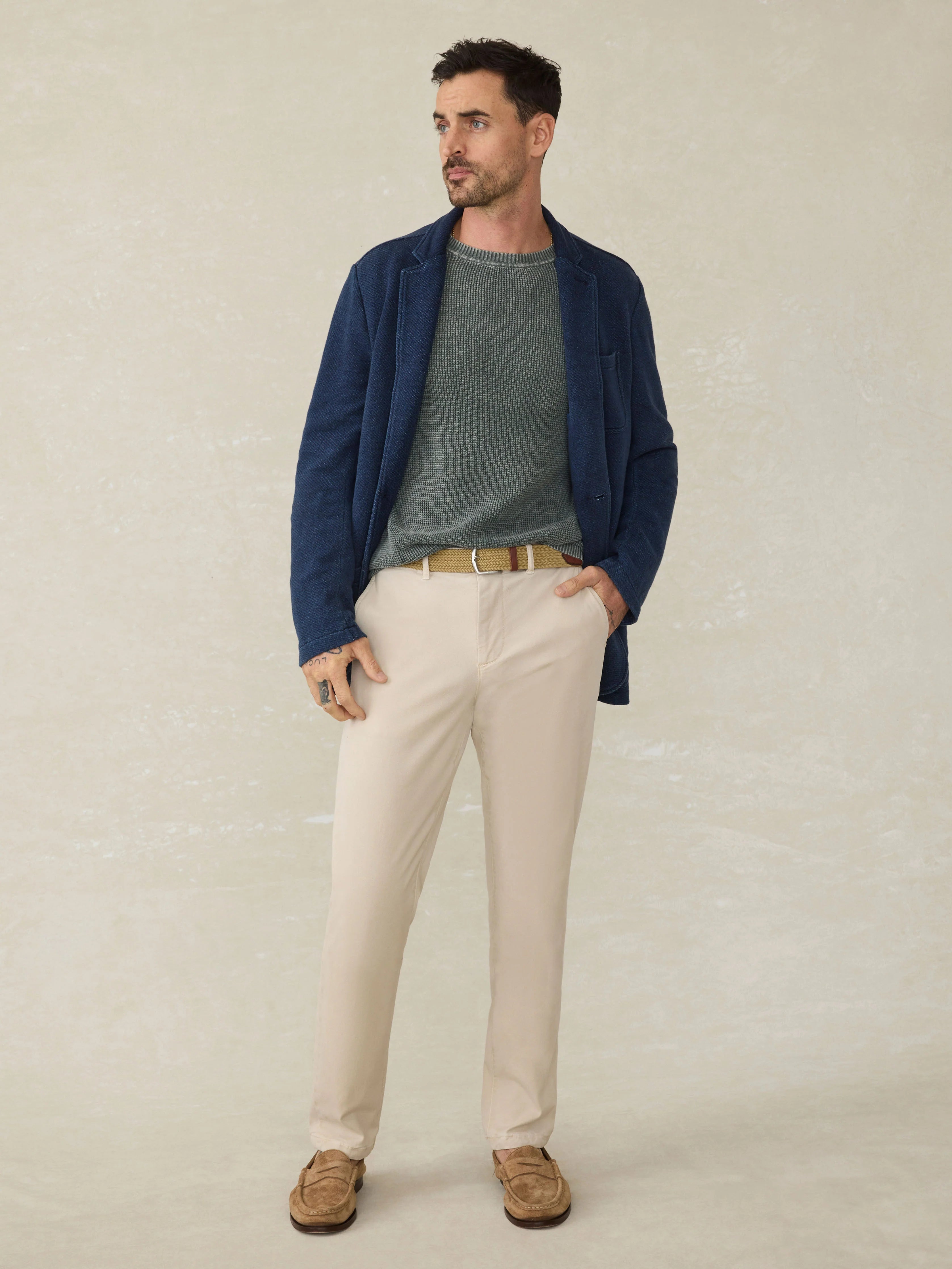 Inlet Knit Blazer (Tall) - Hendricks Indigo Wash