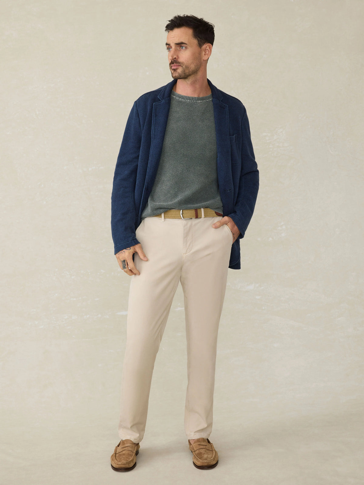 Inlet Knit Blazer (Tall) - Hendricks Indigo Wash