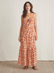 Silk Blend Sun Chaser Maxi Dress - Ginger Floral
