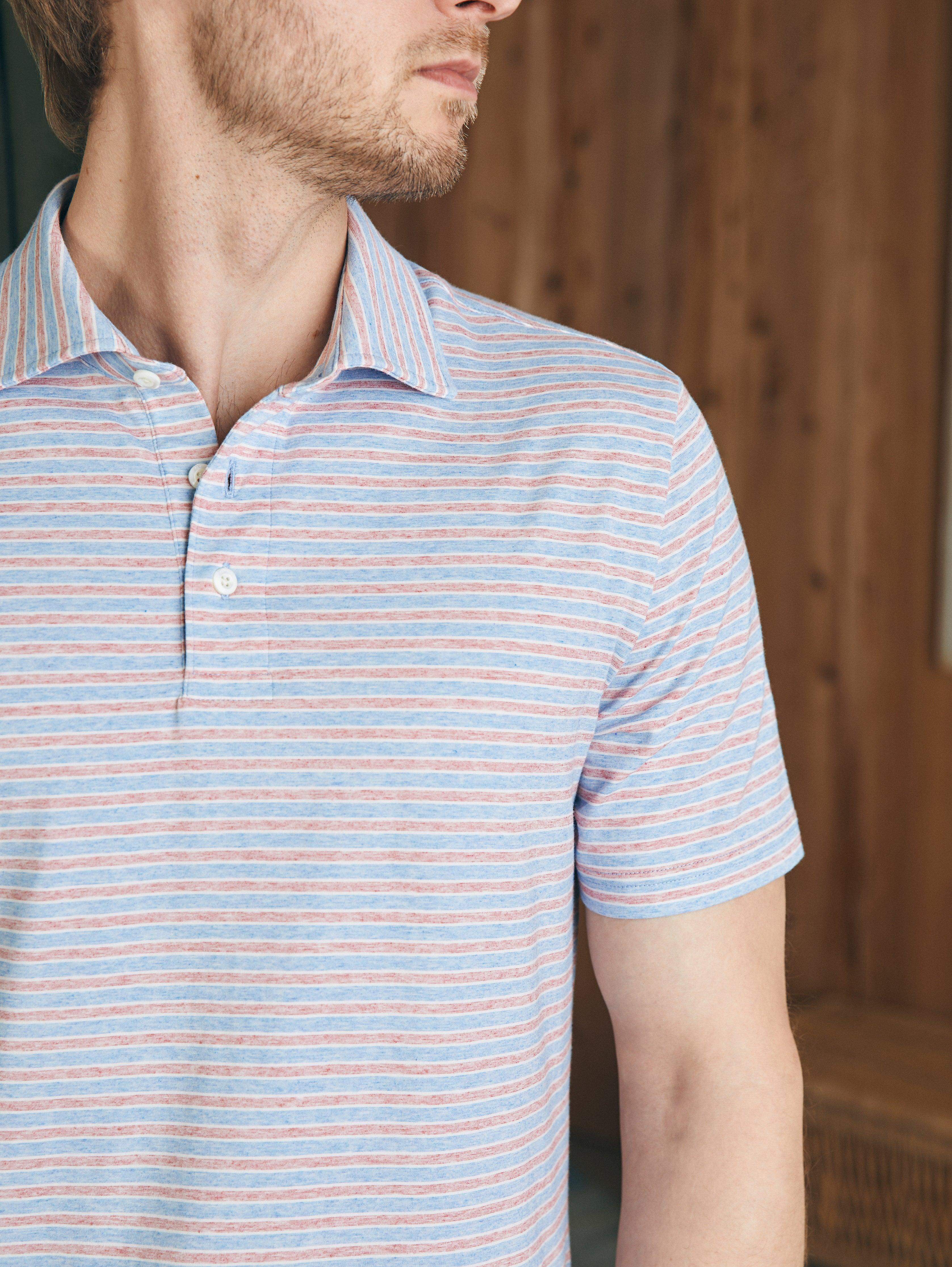 Short-Sleeve Movement™ Polo Shirt - Horizon Line Stripe
