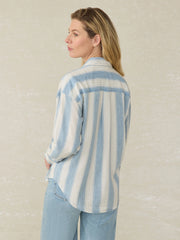 Tried \u0026 True Chambray Relaxed Shirt - Ocean Oasis Stripe