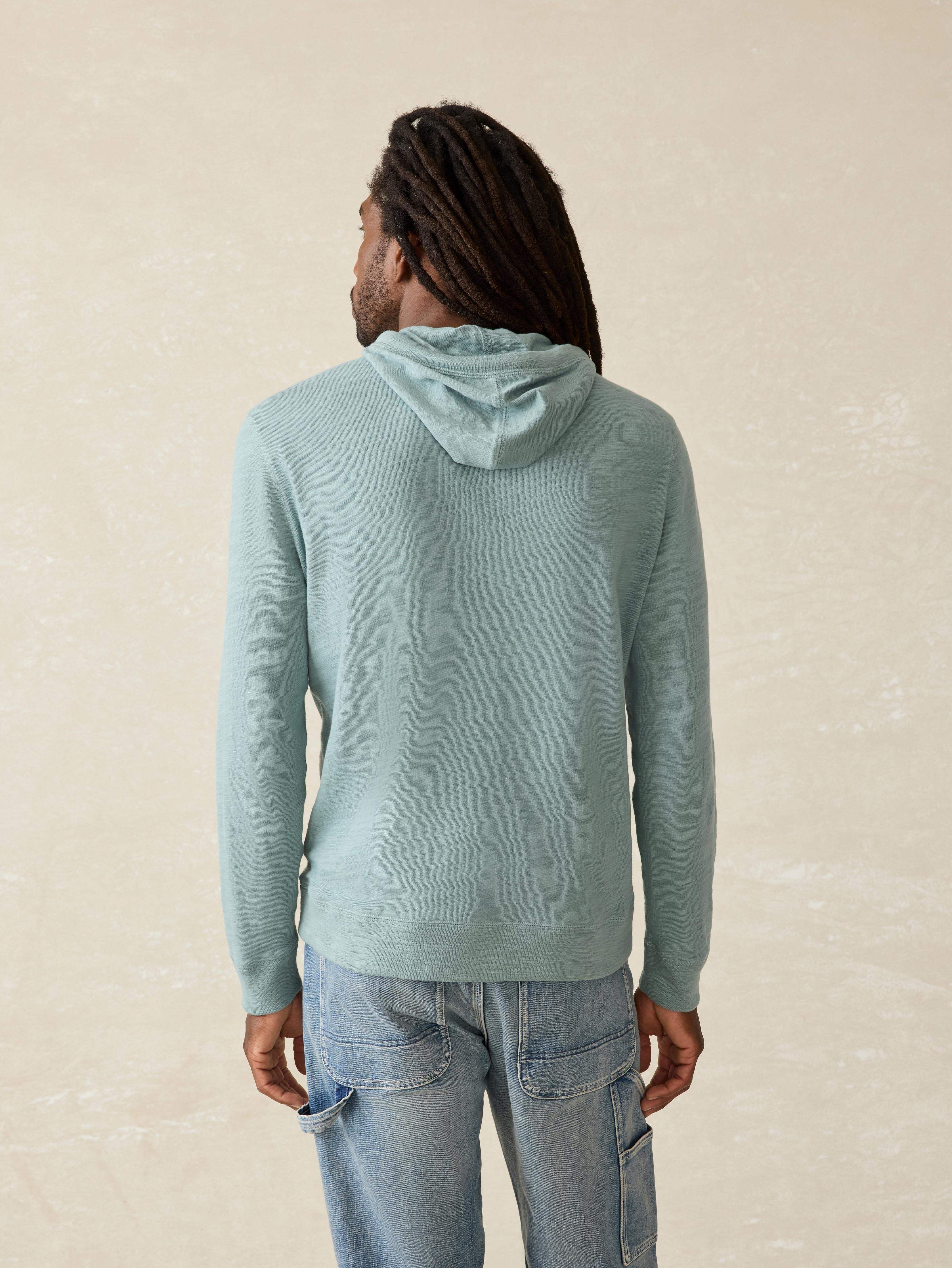 Sunwashed Midweight Organic Hoodie - Ocean Glass