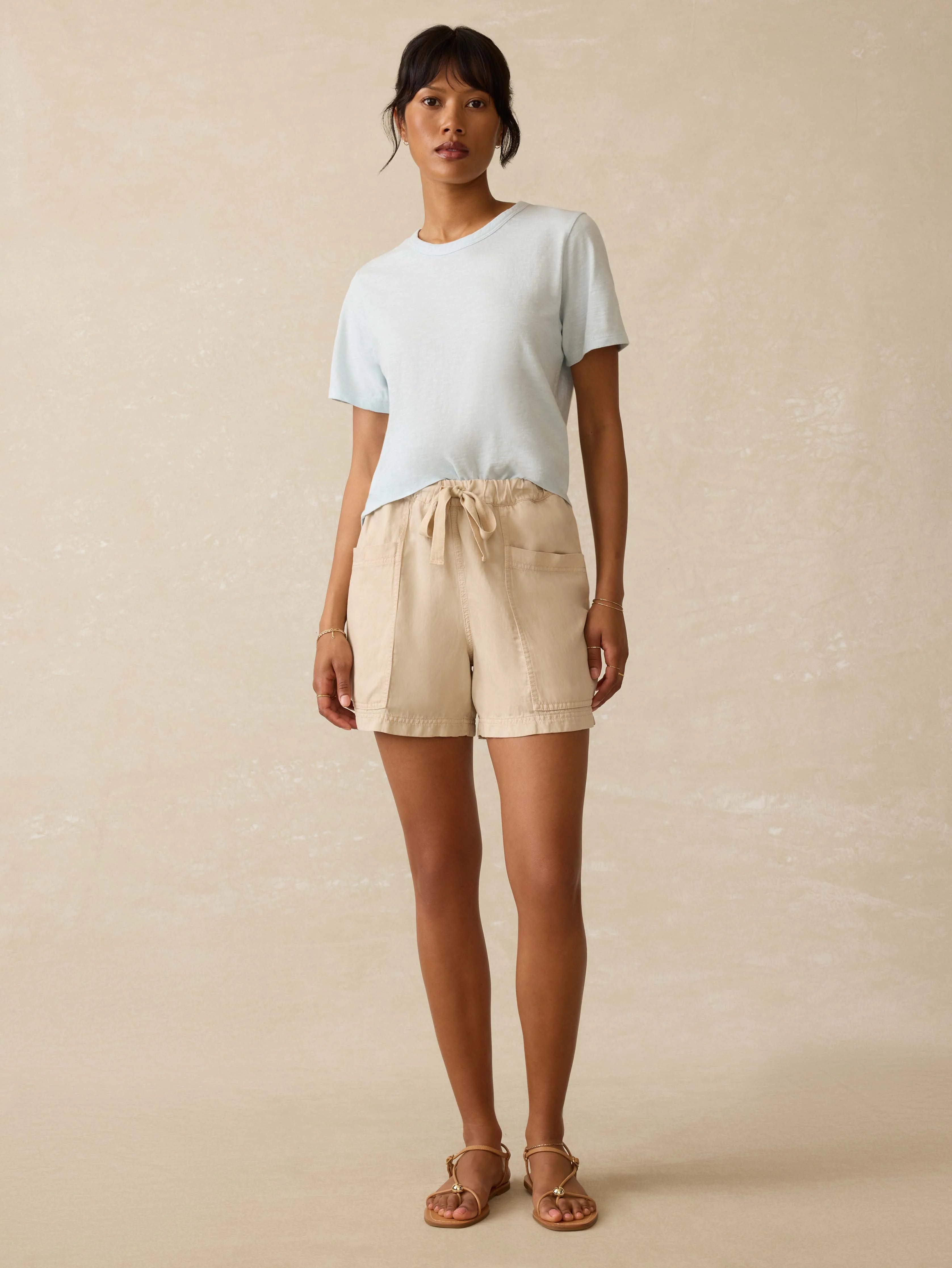 Sunwashed Regenerative Essential Tee - Sky