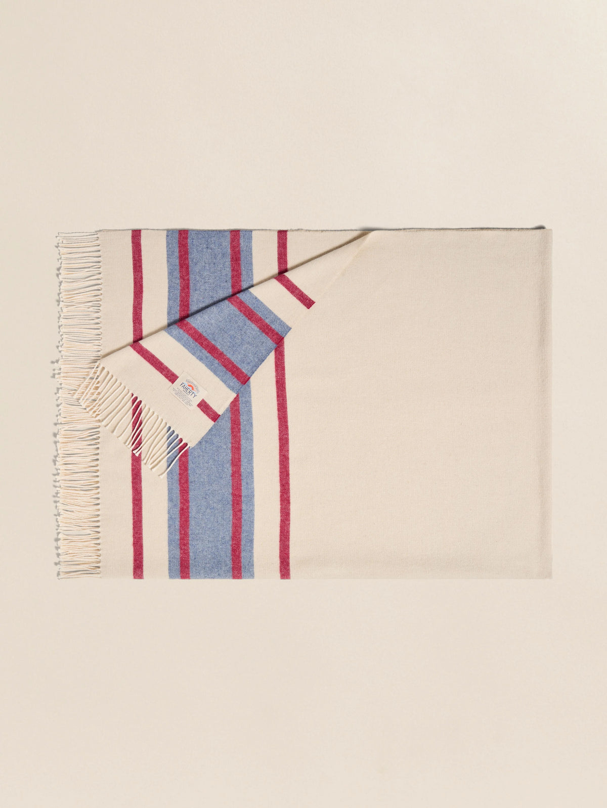 Brushed Recycled Cotton Blanket - Thompson Stripe