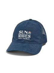 Malibu Retro Sun \u0026 Waves Trucker - Navy