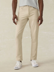 Stretch Terry 5-Pocket Athletic Fit Pant - Stone