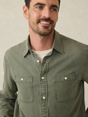 Tried \u0026 True Chambray Workshirt - Desert Olive