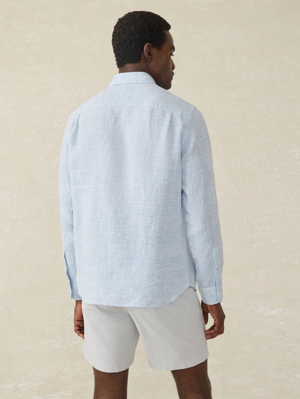 Laguna Linen Shirt - Light Blue Melange