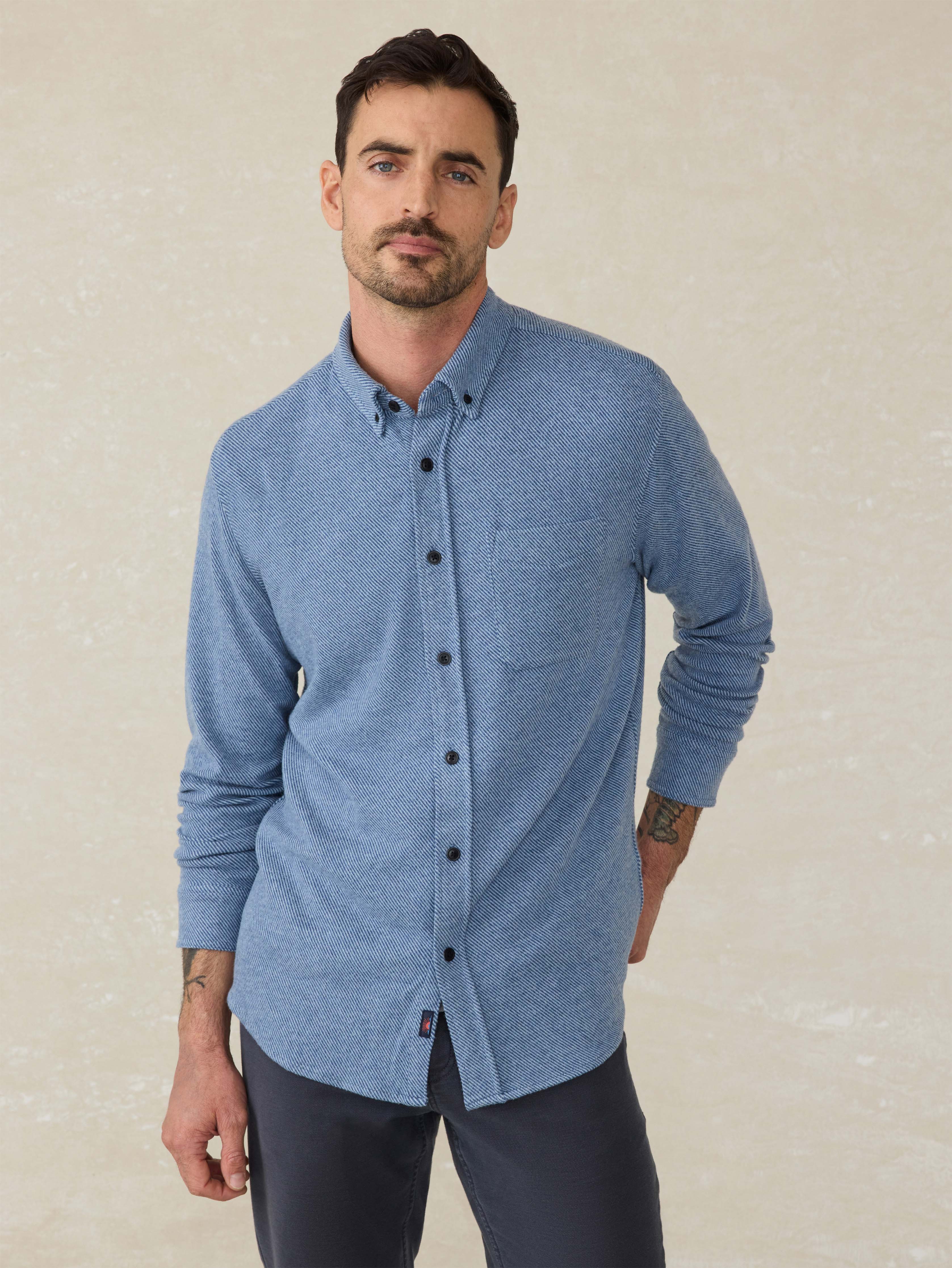 Legend™ Sweater Shirt (Tall) - Glacier Blue Twill