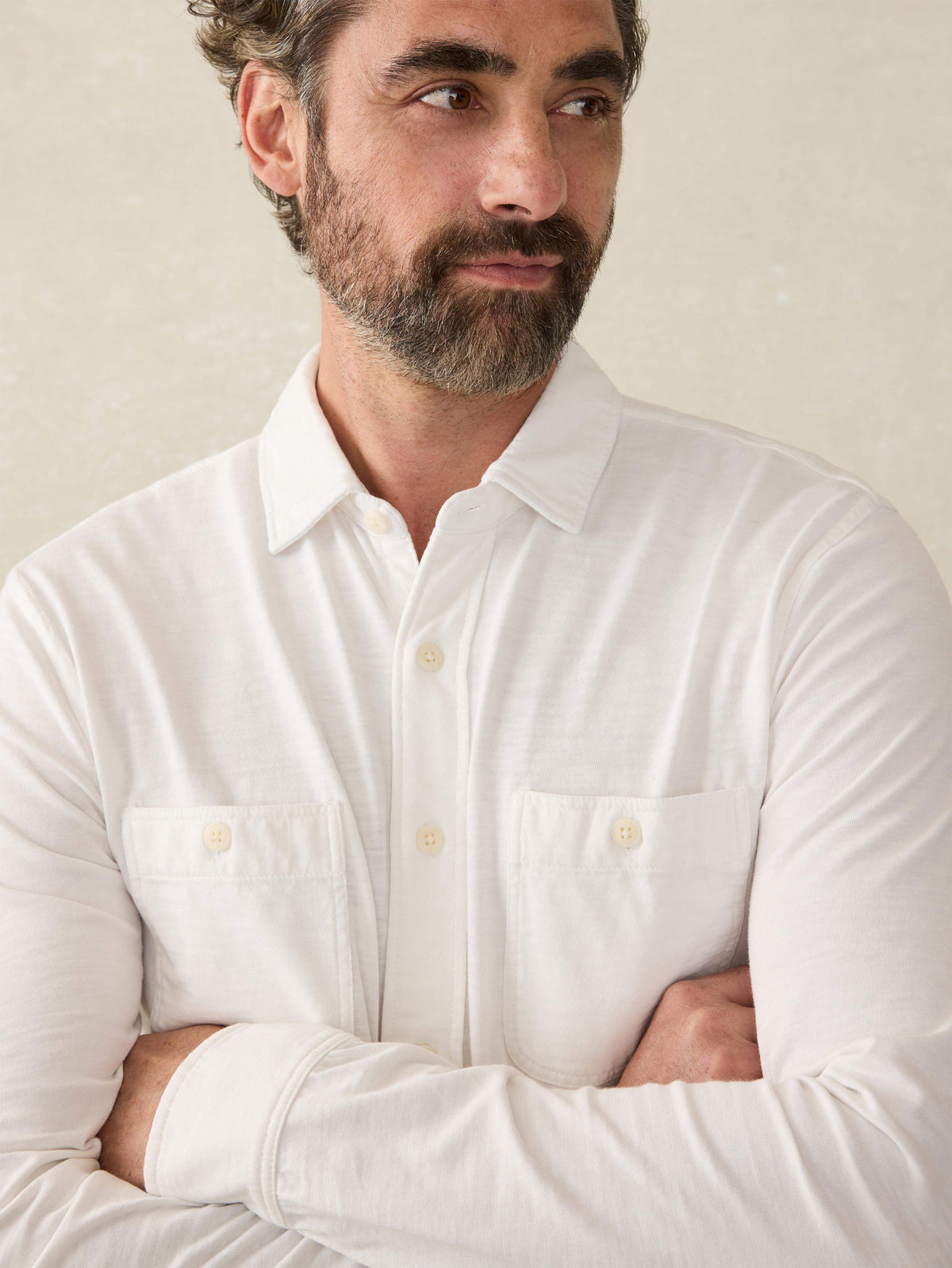Sunwashed Knit Shirt - White
