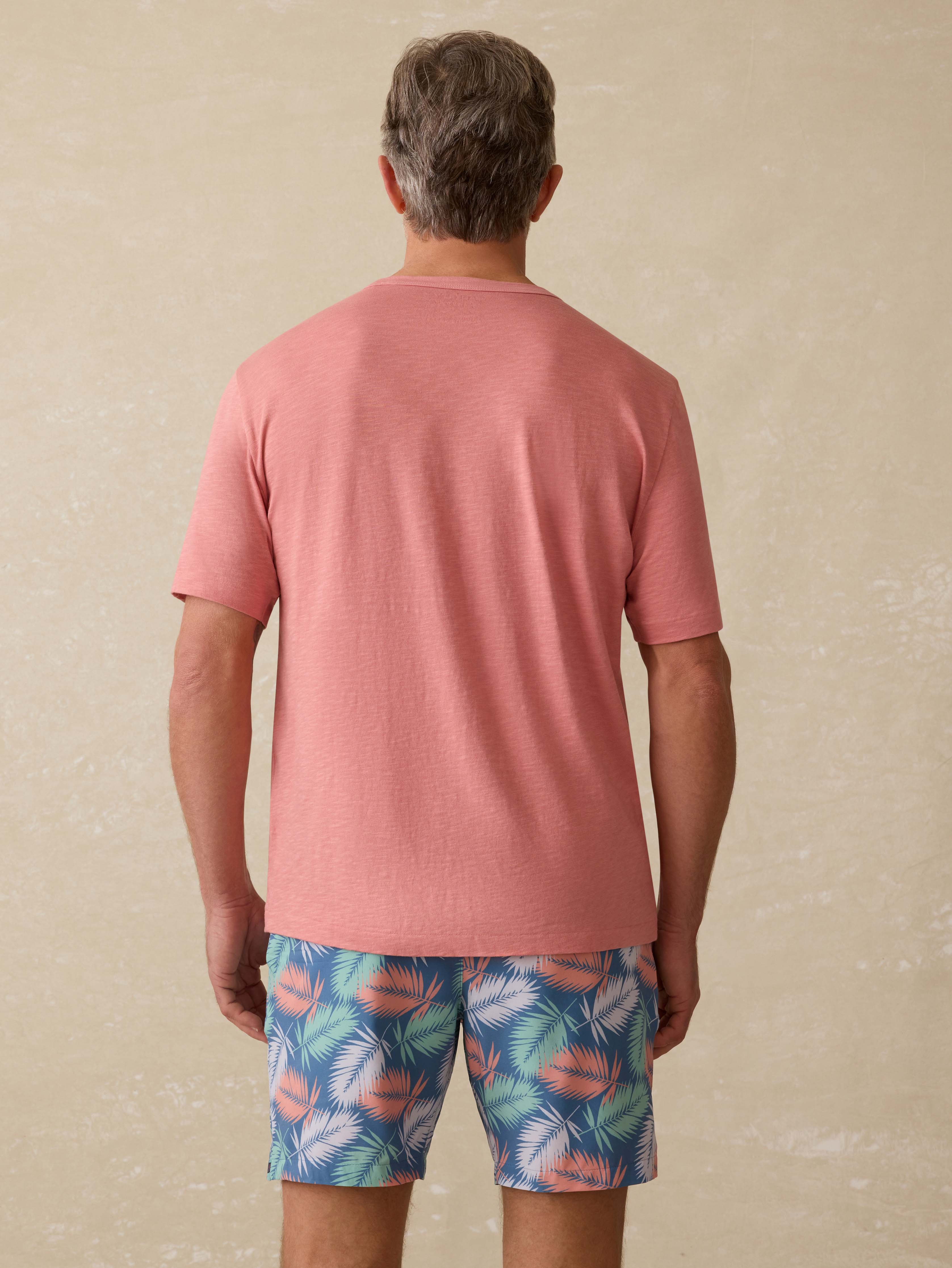 Sunwashed Regenerative Pocket Tee - Faded Flag