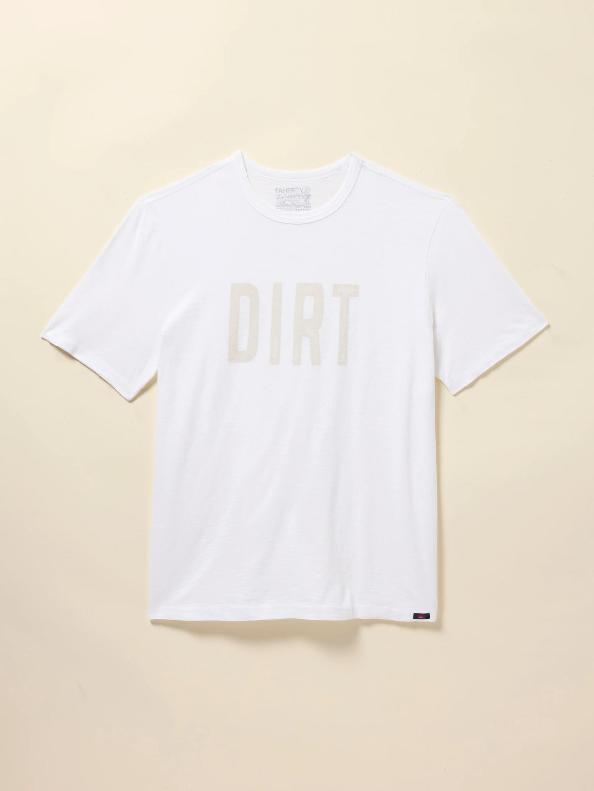 DIRT Sunwashed Regenerative Cotton Tee - White