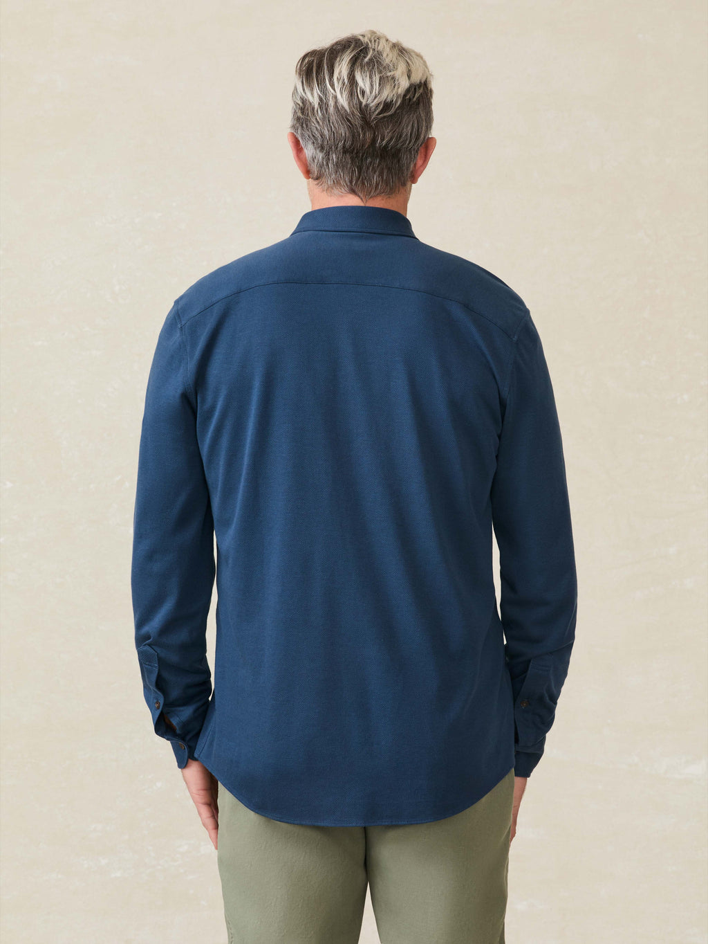 Coastline Knit Shirt - Blue Nights