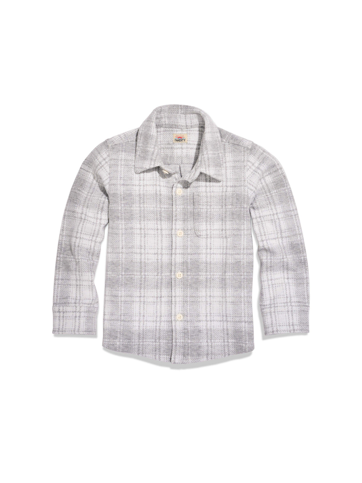 Kids Legend™ Sweater Shirt - Winter Clouds Plaid