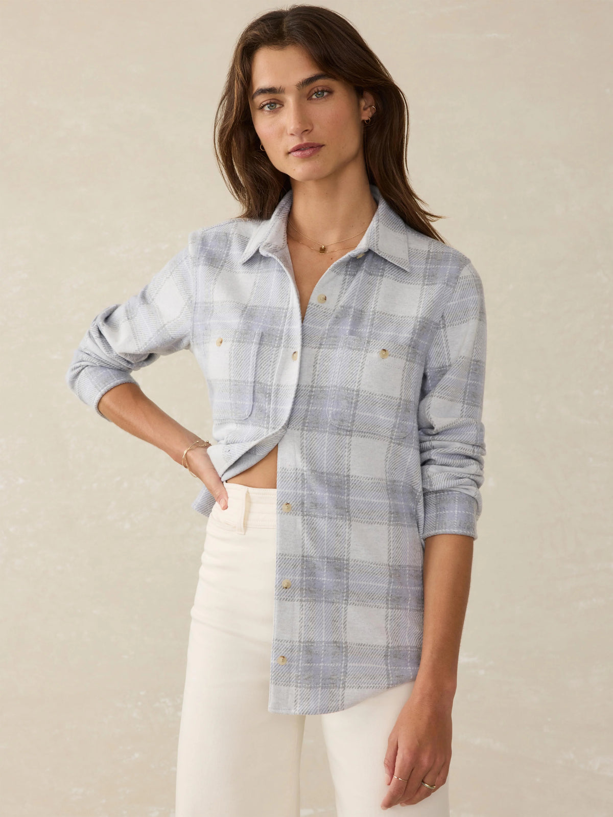 Legend™ Sweater Shirt - Blue Ravine Plaid